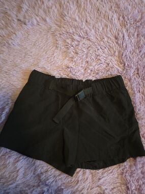 The North Face Women's Black Athletic Shorts with Webbing Belt